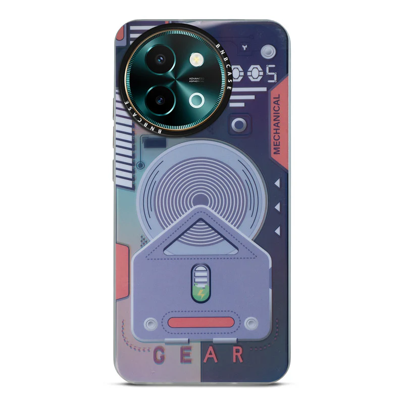 Colorful Reflective Circuit Prints Hard Back Protector Case For Vivo Y58 5G - Image 28