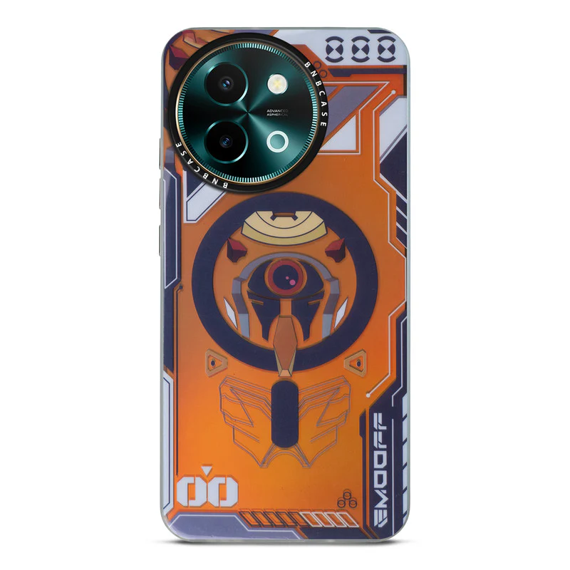 Colorful Reflective Circuit Prints Hard Back Protector Case For Vivo Y58 5G - Image 4