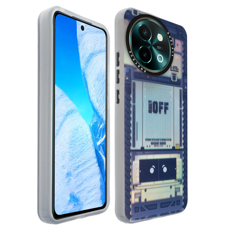 Colorful Reflective Circuit Prints Hard Back Protector Case For Vivo Y58 5G - Image 59