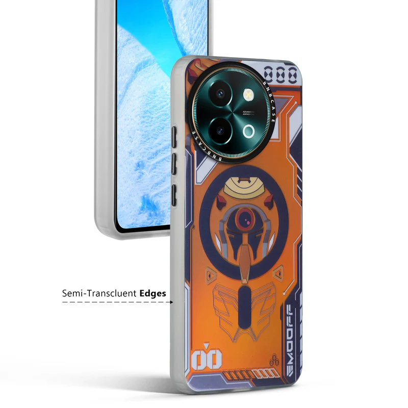 Colorful Reflective Circuit Prints Hard Back Protector Case For Vivo Y58 5G - Image 6
