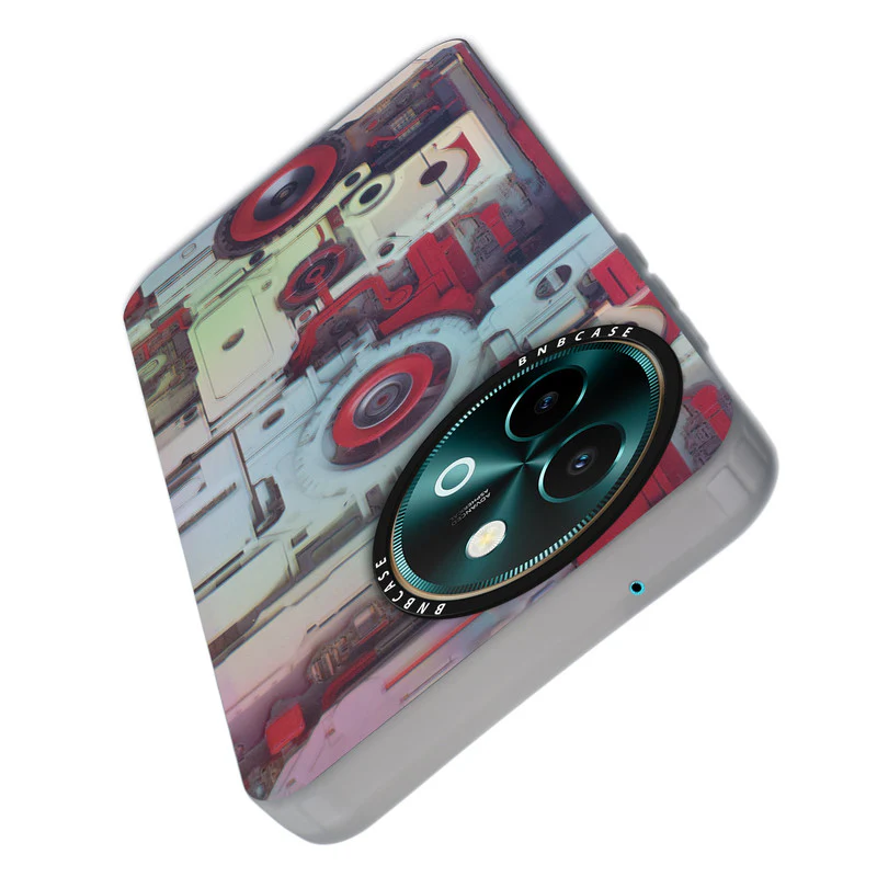 Colorful Reflective Circuit Prints Hard Back Protector Case For Vivo Y58 5G - Image 69