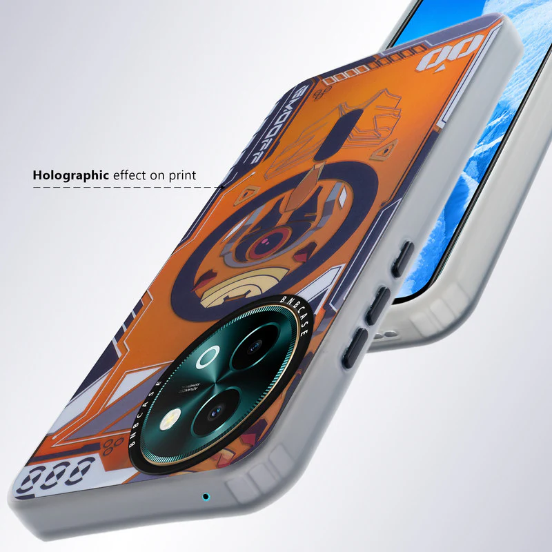Colorful Reflective Circuit Prints Hard Back Protector Case For Vivo Y58 5G - Image 7