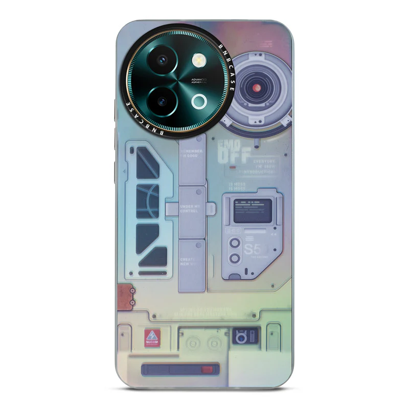Colorful Reflective Circuit Prints Hard Back Protector Case For Vivo Y58 5G - Image 76