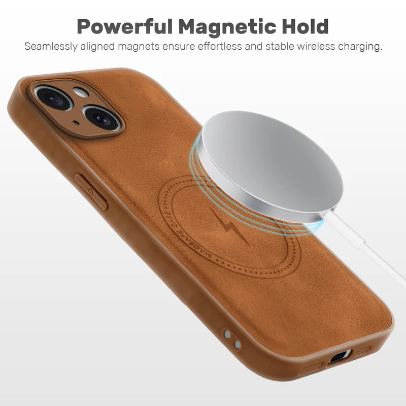Refined PU Leather Case for Apple iPhone 14 - Image 23