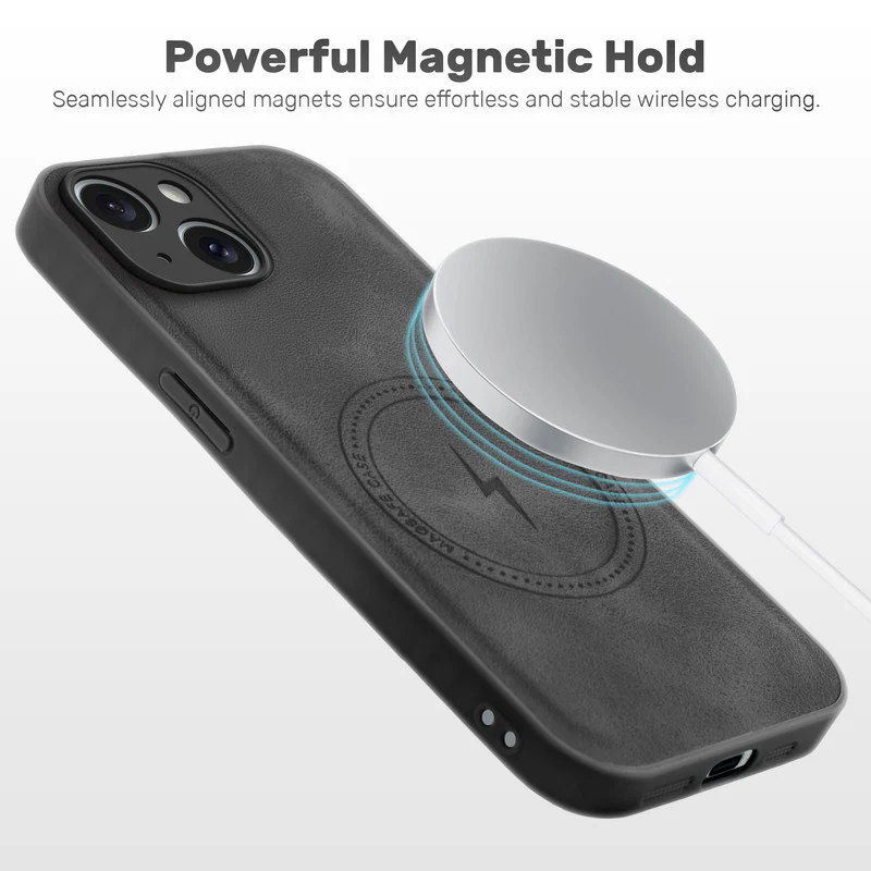 Refined PU Leather Case for Apple iPhone 14 - Image 5