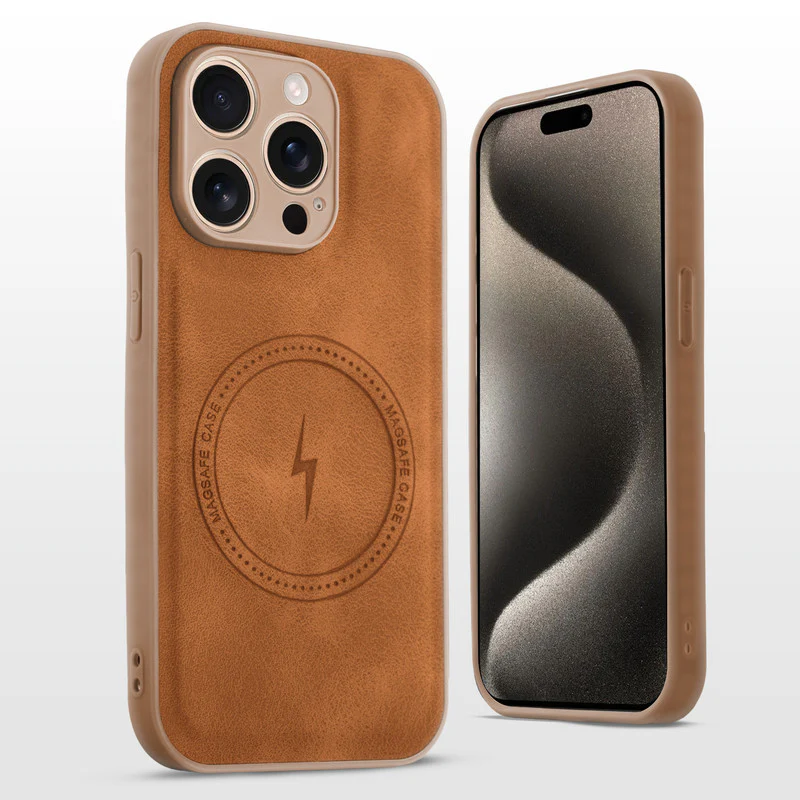 Refined PU Leather Case for Apple iPhone 15 Pro Max - Image 18