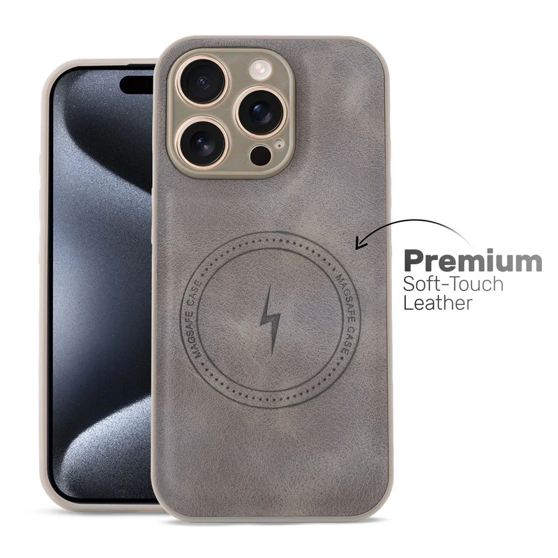 Refined PU Leather Case for Apple iPhone 15 Pro - Image 21