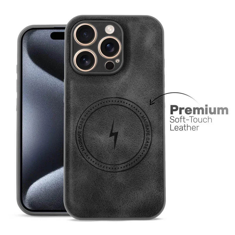 Refined PU Leather Case for Apple iPhone 15 Pro - Image 3