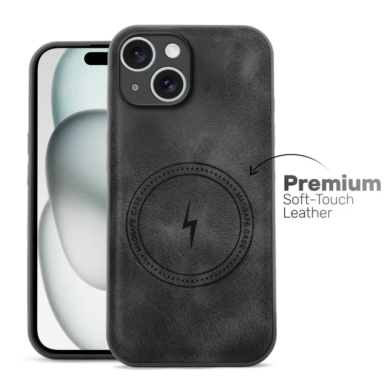 Refined PU Leather Case for Apple iPhone 15 - Image 3