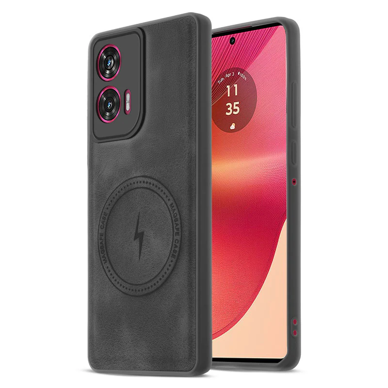 Refined PU Leather Case for Motorola Moto Edge 50 Fusion 5G