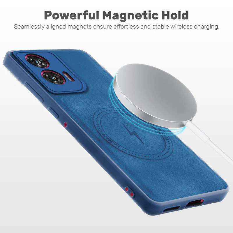Refined PU Leather Case for Motorola Moto Edge 50 Fusion 5G - Image 11