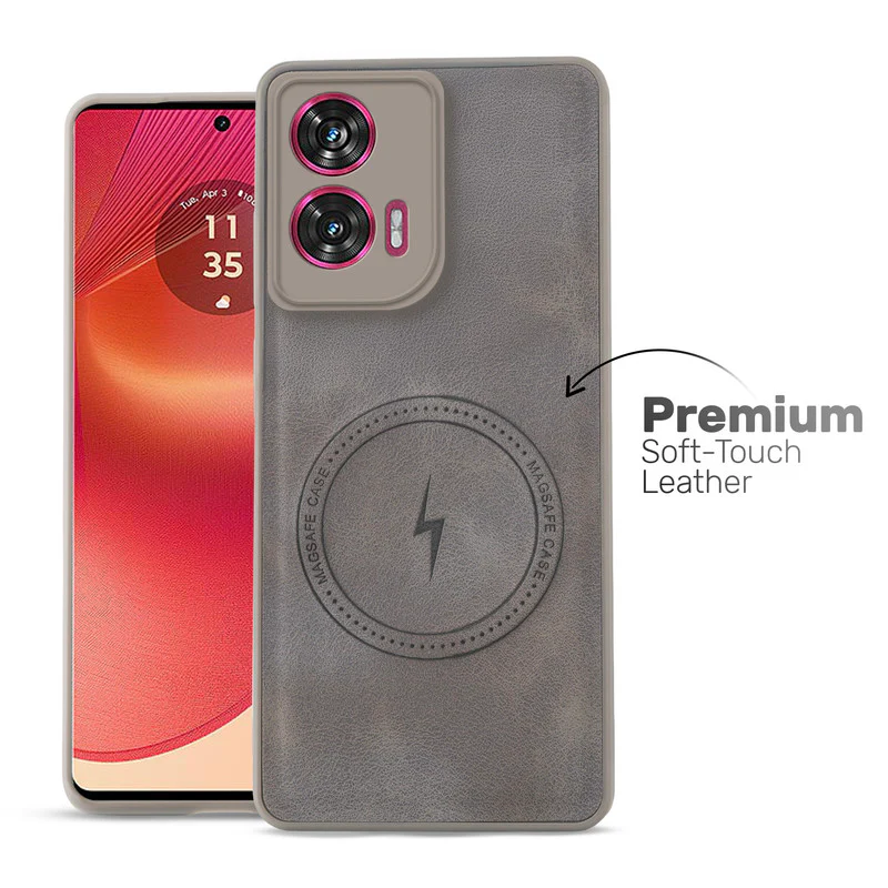 Refined PU Leather Case for Motorola Moto Edge 50 Fusion 5G - Image 15