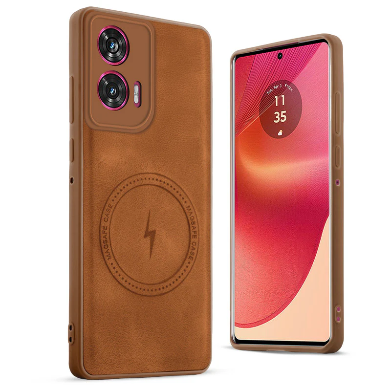 Refined PU Leather Case for Motorola Moto Edge 50 Fusion 5G - Image 24