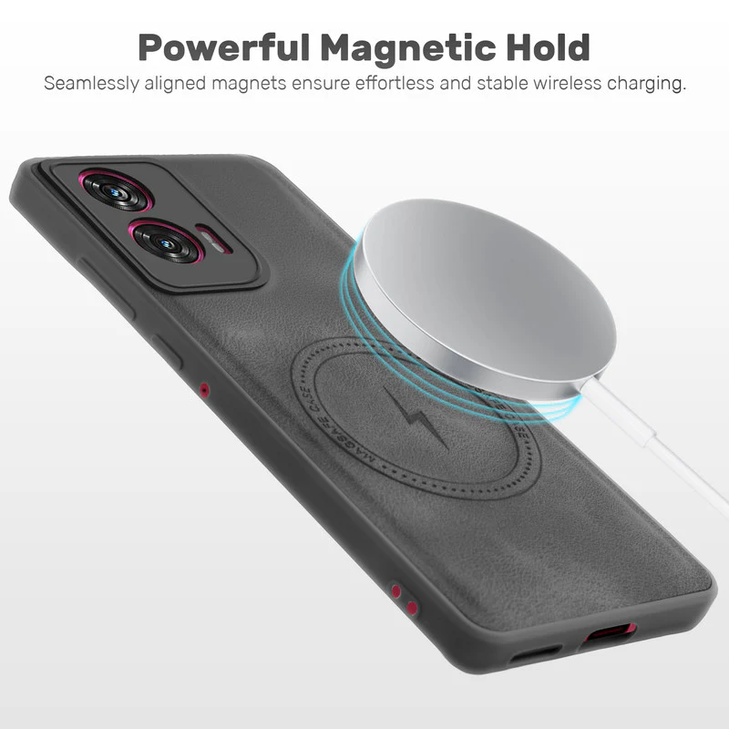 Refined PU Leather Case for Motorola Moto Edge 50 Fusion 5G - Image 5