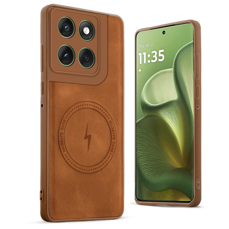 Refined PU Leather Case for Motorola Moto Edge 60 5G - Image 24