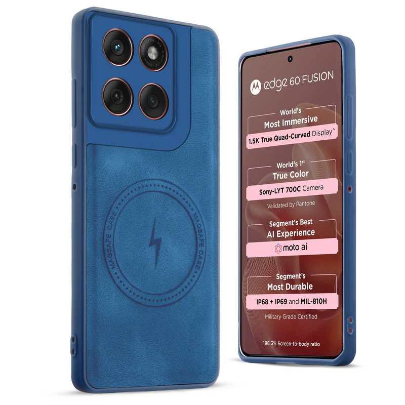 Refined PU Leather Case for Motorola Moto Edge 60 Fusion 5G - Image 12