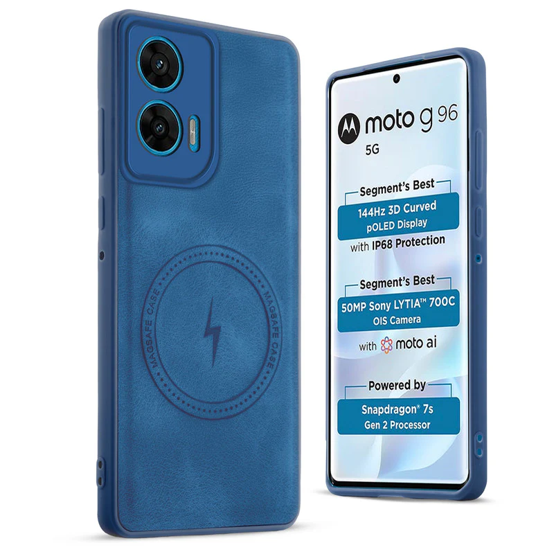Refined PU Leather Case for Motorola Moto G96 5G - Image 12