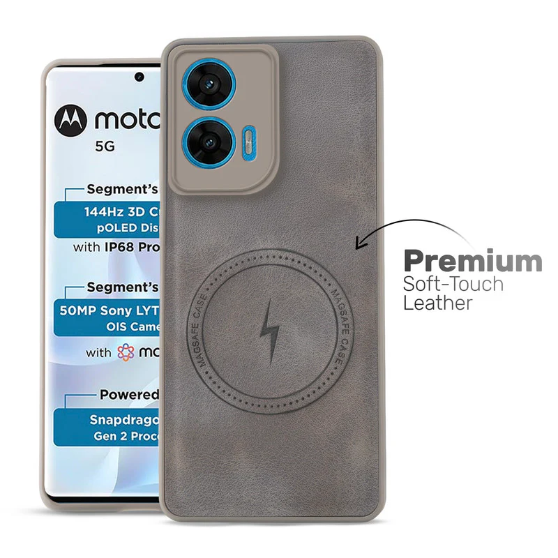 Refined PU Leather Case for Motorola Moto G96 5G - Image 15