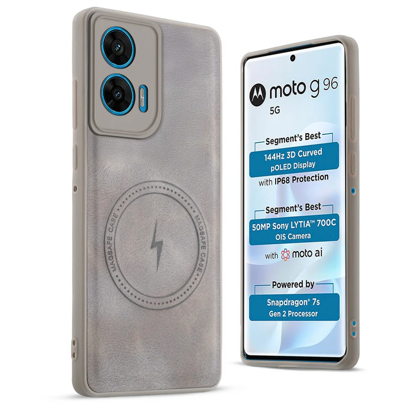 Refined PU Leather Case for Motorola Moto G96 5G - Image 18