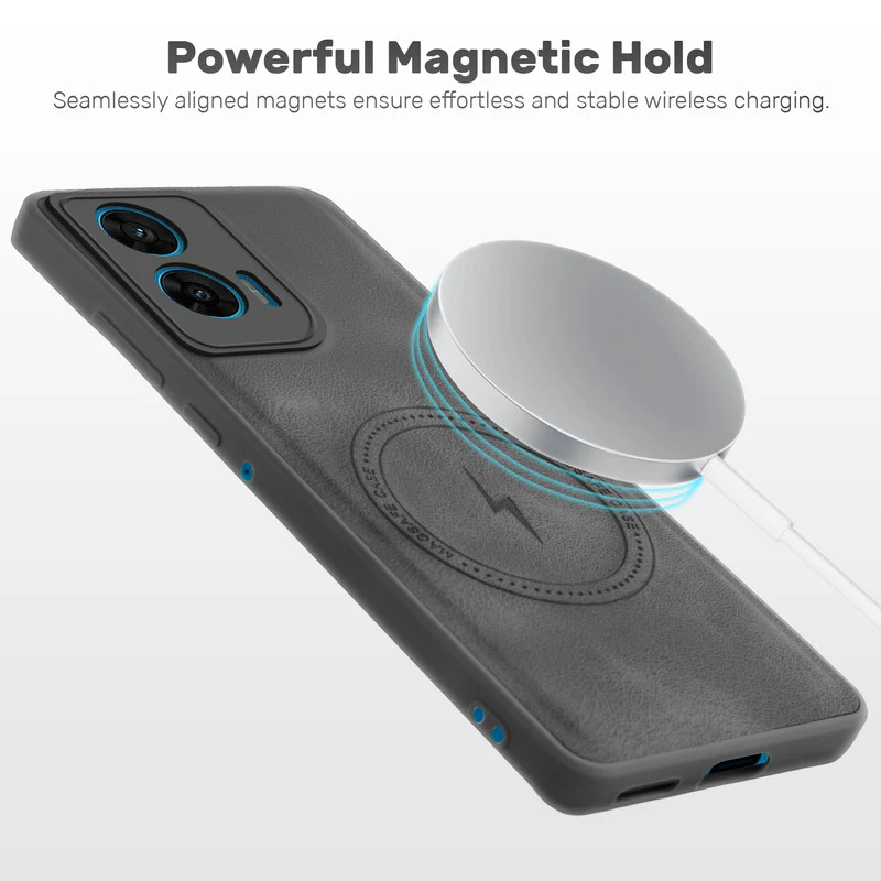 Refined PU Leather Case for Motorola Moto G96 5G - Image 5