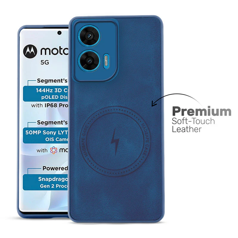 Refined PU Leather Case for Motorola Moto G96 5G - Image 9