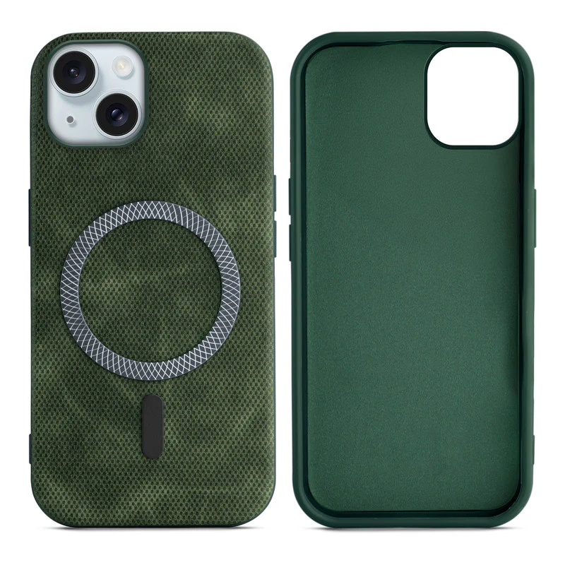 Rugged Vintage Look Back Case For Apple iPhone 15 Plus With Magnetic Charging Compatible with Wireless Charging Support - Image 21