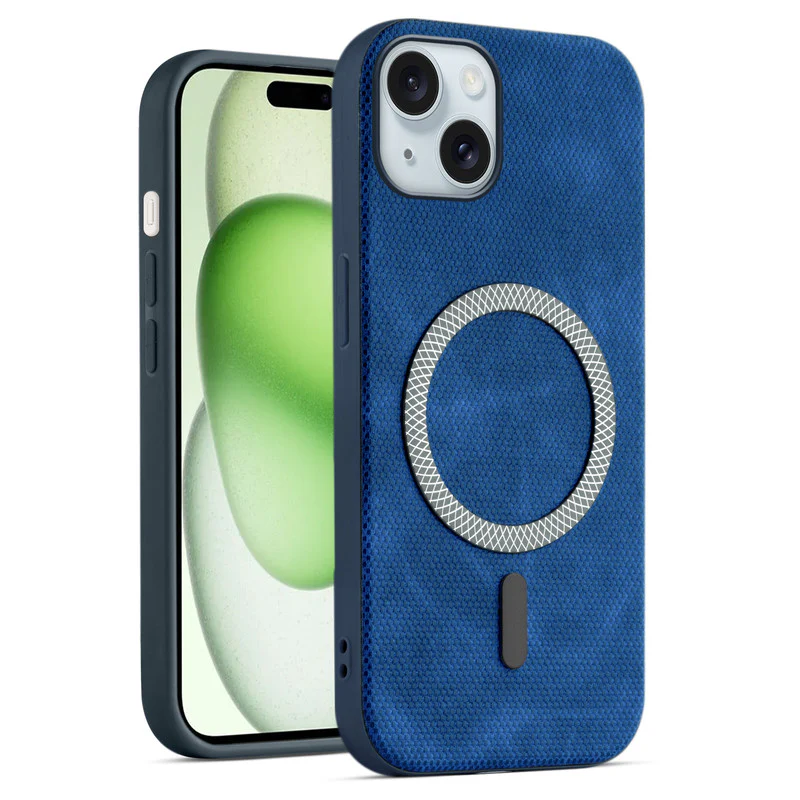 Rugged Vintage Look Back Case For Apple iPhone 15 Plus With Magnetic Charging Compatible with Wireless Charging Support - Image 7