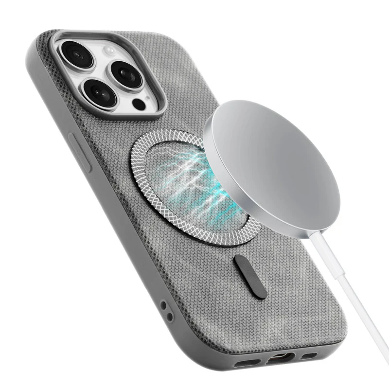 Rugged Vintage Look Back Case For Apple iPhone 15 Pro Max With Magnetic Charging Compatible with Wireless Charging Support - Image 22