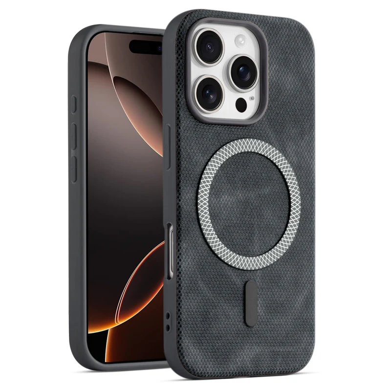 Rugged Vintage Look Back Case For Apple iphone 16 Pro Max With Magnetic Charging Compatible with Wireless Charging Support - Image 13