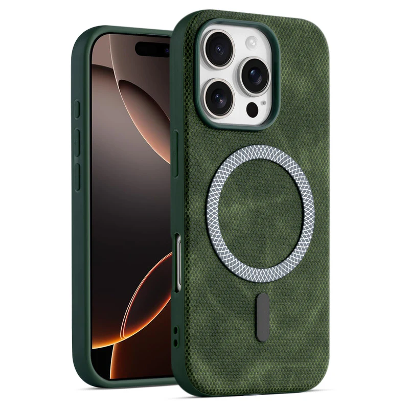 Rugged Vintage Look Back Case For Apple iphone 16 Pro Max With Magnetic Charging Compatible with Wireless Charging Support - Image 19