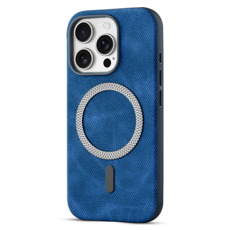 Rugged Vintage Look Back Case For Apple iPhone 16 Pro With Magnetic Charging Compatible with Wireless Charging Support - Image 5