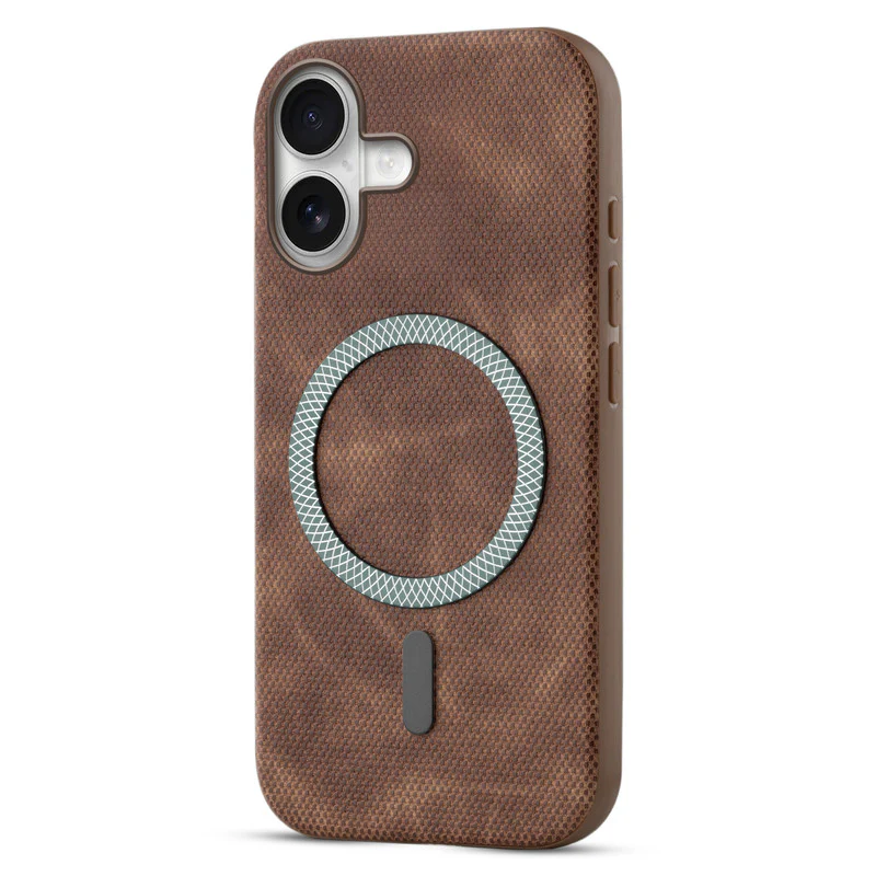 Rugged Vintage Look Back Case For Apple iPhone 16 With Magnetic Charging Compatible with Wireless Charging Support - Image 11