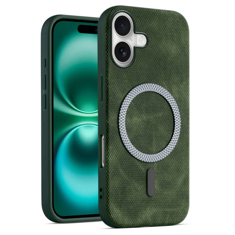 Rugged Vintage Look Back Case For Apple iPhone 16 With Magnetic Charging Compatible with Wireless Charging Support - Image 19