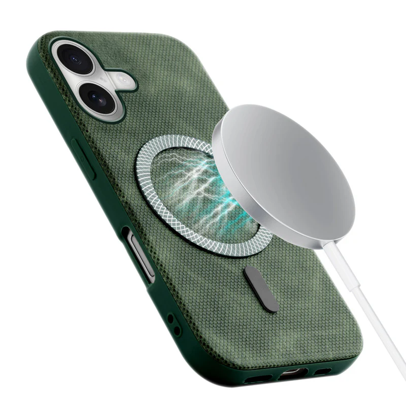 Rugged Vintage Look Back Case For Apple iPhone 16 With Magnetic Charging Compatible with Wireless Charging Support - Image 22