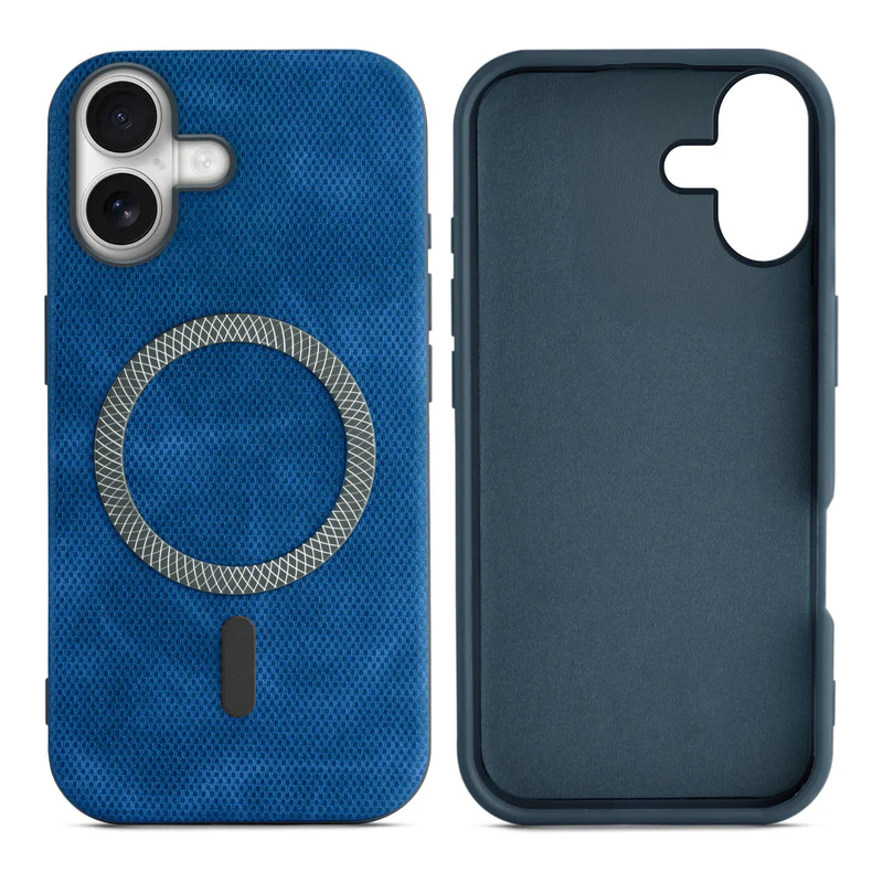 Rugged Vintage Look Back Case For Apple iPhone 16 With Magnetic Charging Compatible with Wireless Charging Support - Image 3