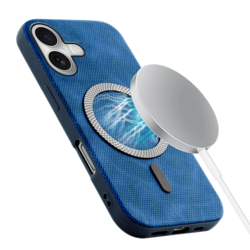 Rugged Vintage Look Back Case For Apple iPhone 16 With Magnetic Charging Compatible with Wireless Charging Support - Image 4