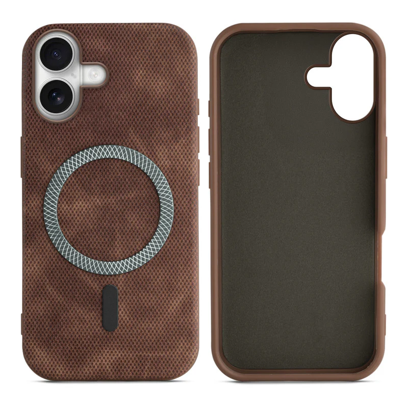 Rugged Vintage Look Back Case For Apple iPhone 16 With Magnetic Charging Compatible with Wireless Charging Support - Image 9