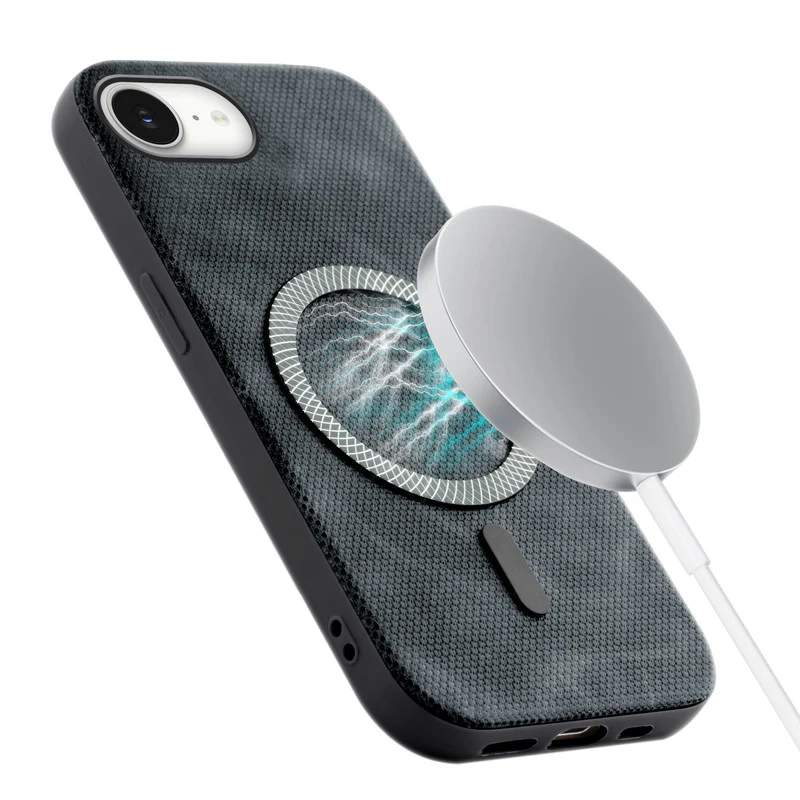 Rugged Vintage Look Back Case For Apple iPhone 16e With Magnetic Charging Compatible with Wireless Charging Support - Image 16