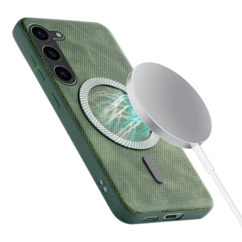 Rugged Vintage Look Back Case For Samsung S23 5G With Magnetic Charging Compatible with Wireless Charging Support - Image 22