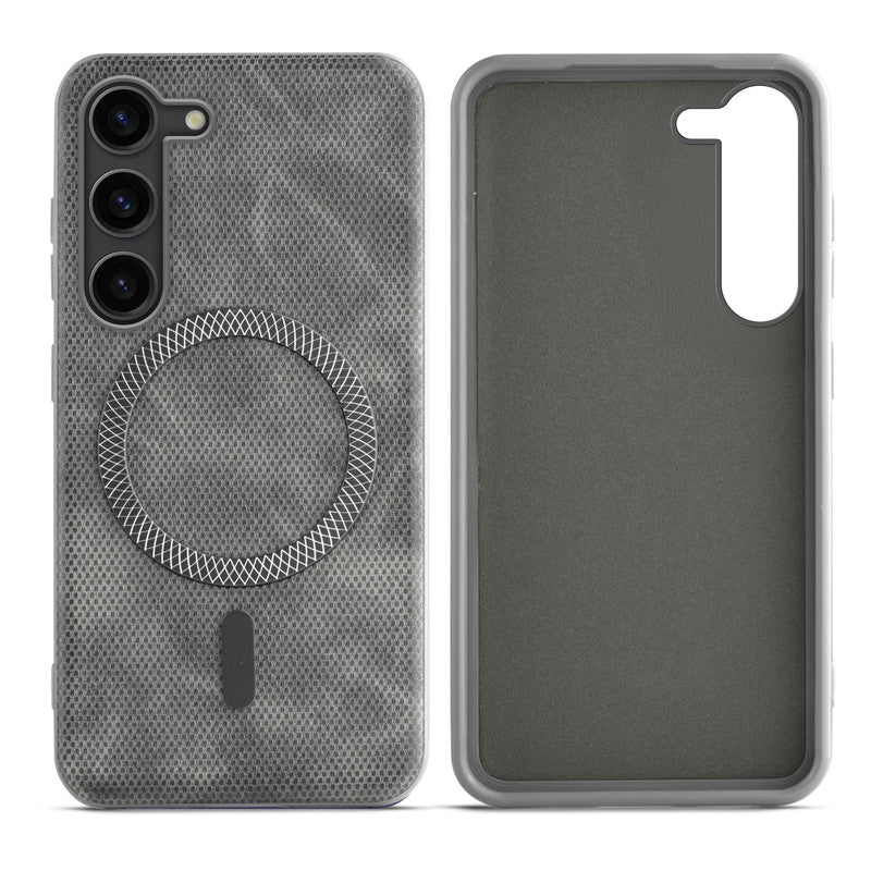 Rugged Vintage Look Back Case For Samsung S23 5G With Magnetic Charging Compatible with Wireless Charging Support - Image 27