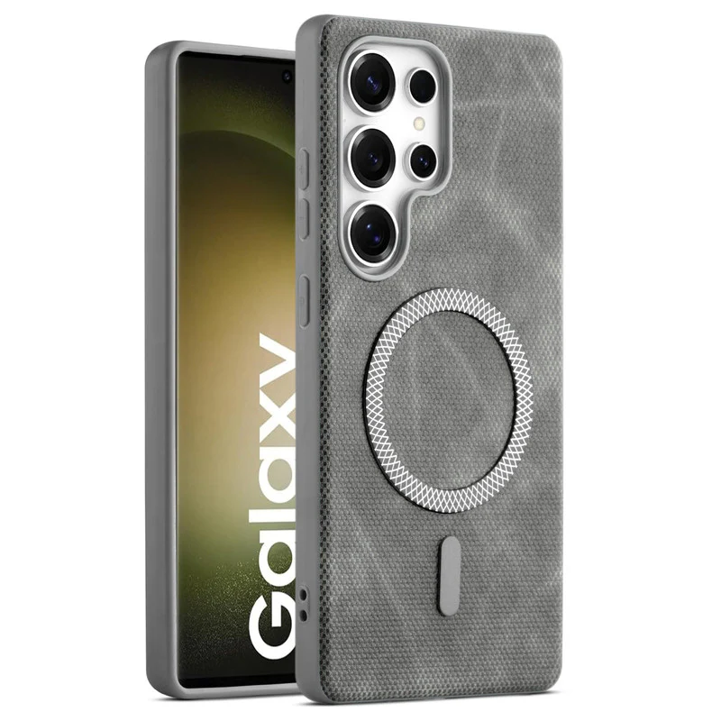 Rugged Vintage Look Back Case For Samsung S23 Ultra 5G With Magnetic Charging Compatible with Wireless Charging Support - Image 25