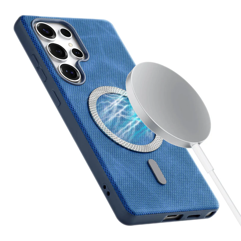 Rugged Vintage Look Back Case For Samsung S23 Ultra 5G With Magnetic Charging Compatible with Wireless Charging Support - Image 4