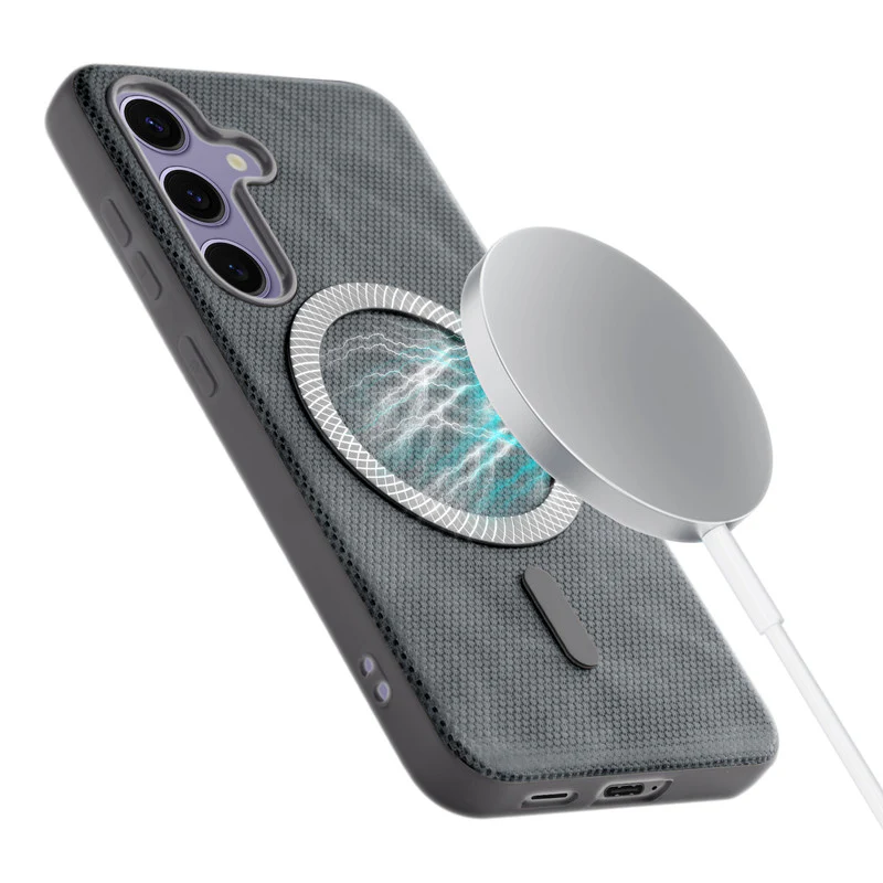 Rugged Vintage Look Back Case For Samsung S24 5G With Magnetic Charging Compatible with Wireless Charging Support - Image 16