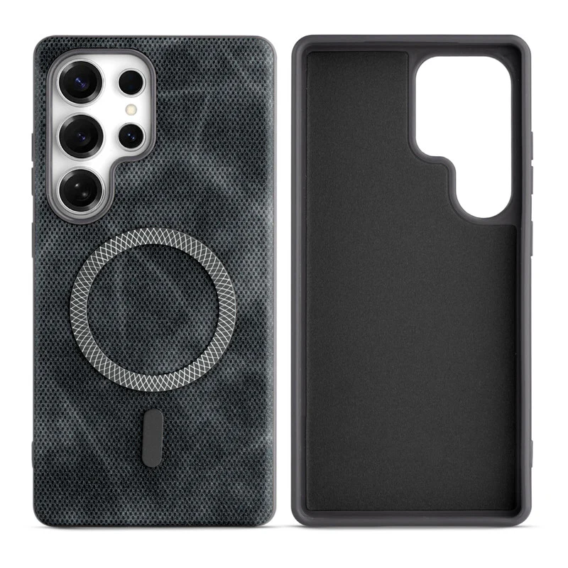 Rugged Vintage Look Back Case For Samsung S24 Ultra 5G With Magnetic Charging Compatible with Wireless Charging Support - Image 15