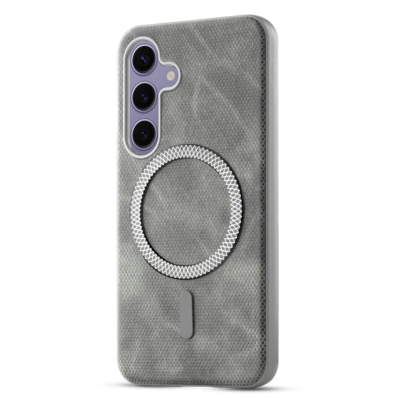 Rugged Vintage Look Back Case For Samsung S25 5G With Magnetic Charging Compatible with Wireless Charging Support - Image 29