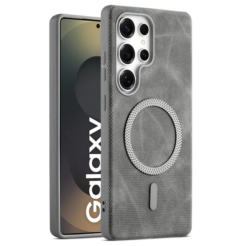 Rugged Vintage Look Back Case For Samsung S25 Ultra 5G With Magnetic Charging Compatible with Wireless Charging Support - Image 25