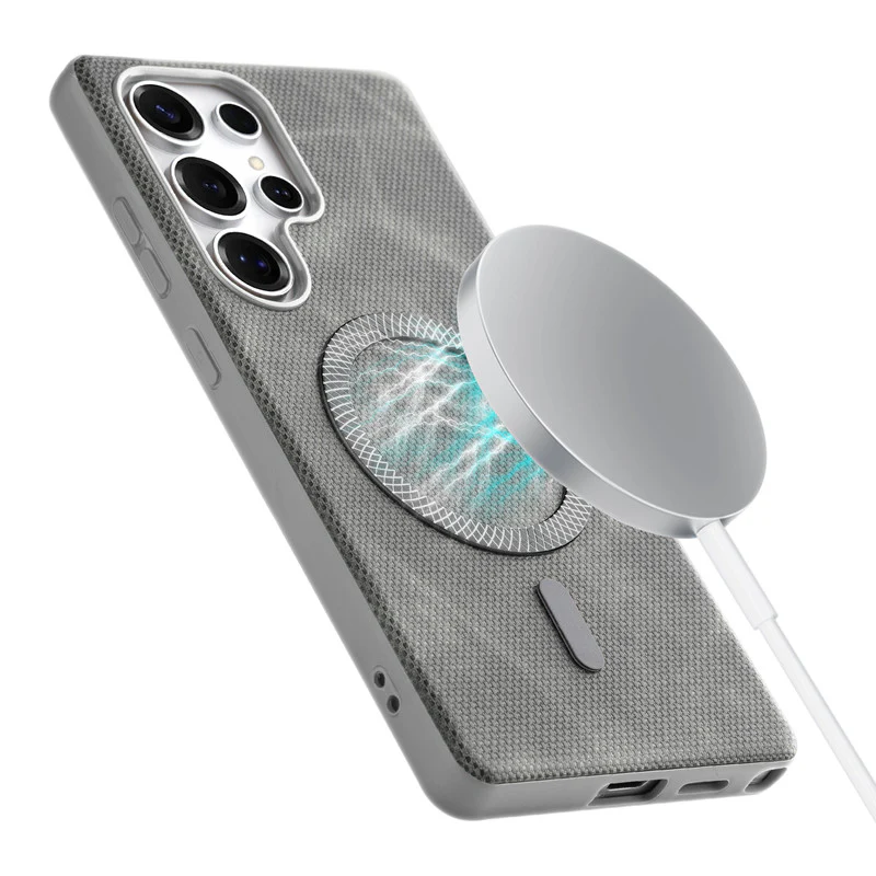 Rugged Vintage Look Back Case For Samsung S25 Ultra 5G With Magnetic Charging Compatible with Wireless Charging Support - Image 28
