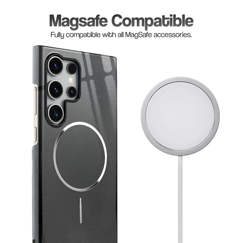 Smooth & Shiny Glossy Hard Back Cover Case For Samsung S23 Ultra 5G With Wireless Charging Support Support - Image 5