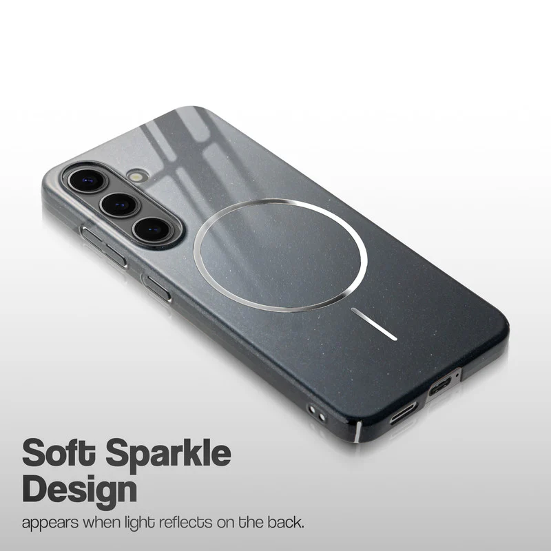 Smooth & Shiny Glossy Hard Back Cover Case For Samsung S25 5G With Wireless Charging Support Support - Image 4