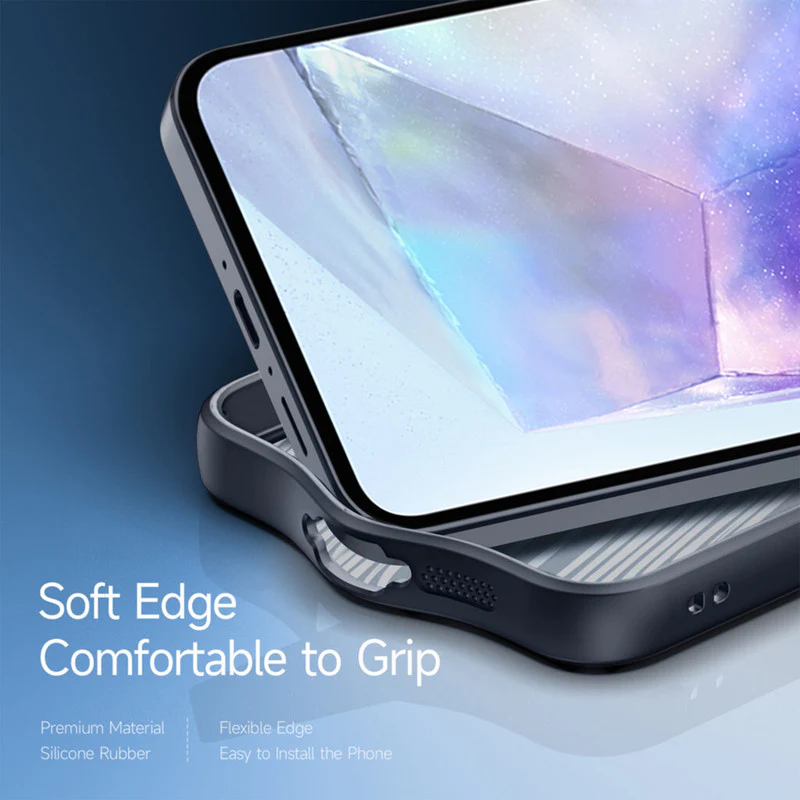 Semi-Transparent Premium Quality Back Cover Case for Samsung A55 5G - Image 4